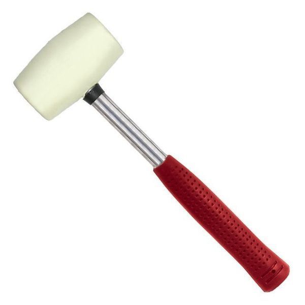 Киянка гумова 680г біла гума, металева ручка INTERTOOL HT-0235 HT-0235 фото