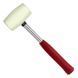 Киянка гумова 680г біла гума, металева ручка INTERTOOL HT-0235 HT-0235 фото 2