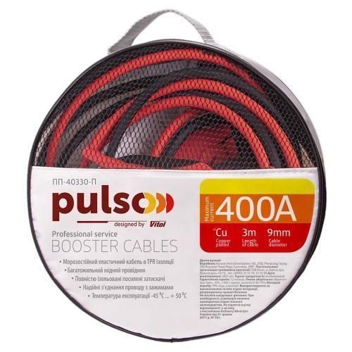 Провода пусковые PULSO 400А (до -45С) 3,0м в чехле (ПП-40330-П) ПП-40330-П фото