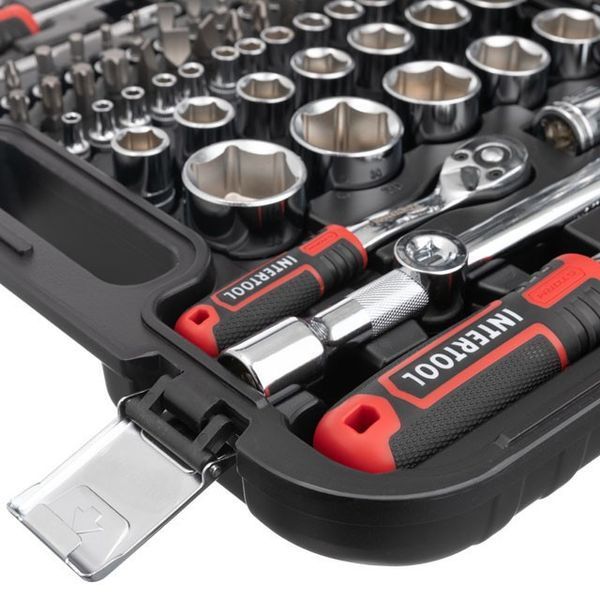 Набір інструментів 1/2" & 1/4", 82ед., Cr-V STORM INTERTOOL ET-8082 ET-8082 фото