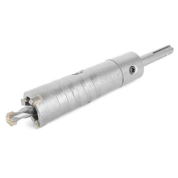Комплект: свердло корончатое по бетону 26 мм+Перехідник SDS Plus 100мм INTERTOOL SD-7026 SD-7026 фото