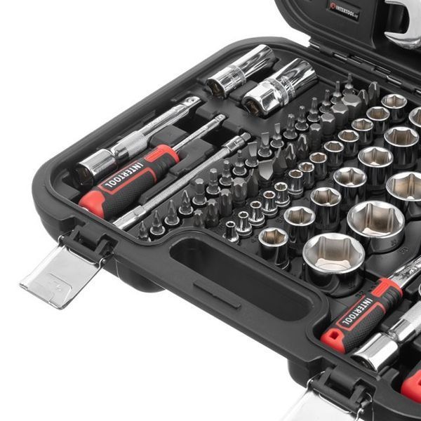 Набір інструментів 1/2" & 1/4", 82ед., Cr-V STORM INTERTOOL ET-8082 ET-8082 фото