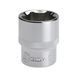Головка шестигранна 1/2", 24 ммx38 мм Cr-V ET-0024 фото 3
