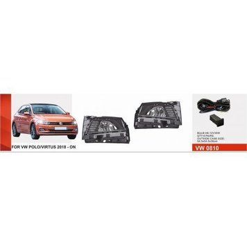 Фары доп.модель VW Polo 6 2017-21/VW-0810/H8-12V35W+LED-6W/6W/FOG+DRL+TURN/эл.проводка (VW-0810 3в1) VW-0810 3в1 фото