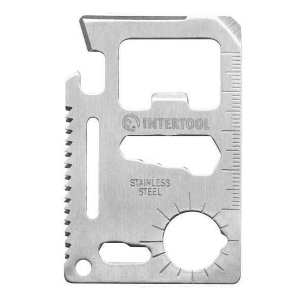 Картка мультитул 11 в 1 INTERTOOL HT-0589 HT-0589 фото
