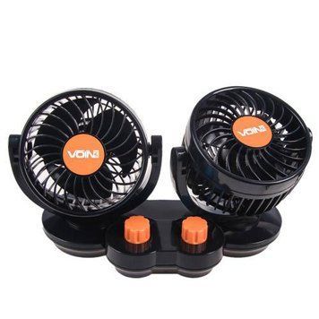 Вентилятор VOin HX-T308 4" 24V 10W двойной две скорости/две регулировки (HX-T308) HX-T308 фото