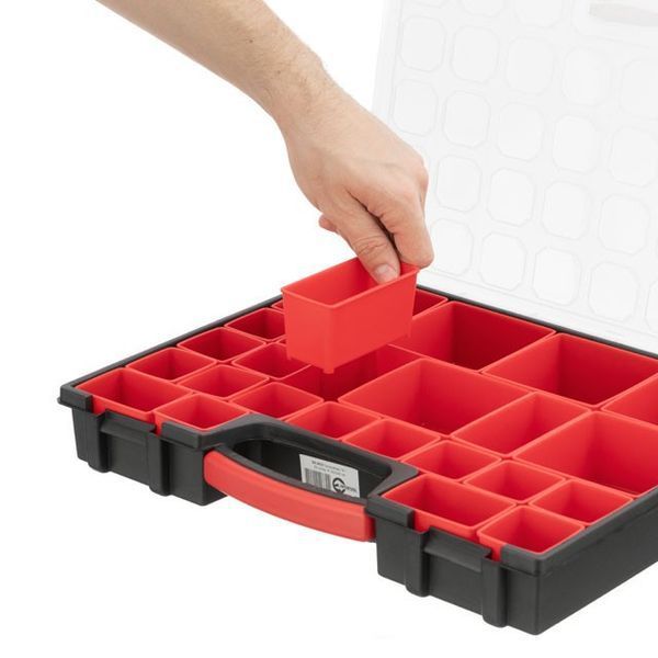 Органайзер 16 ", 24 лотка, 41.5х33х6 см INTERTOOL BX-4033 BX-4033 фото