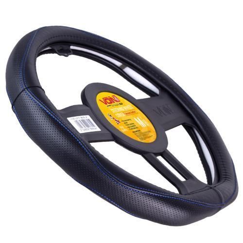 Чохол керма VLOD-LF2161 BK R/BL M чорн/БО/один шов/шкіра/flat (VLOD-LF2161 BK R/BL M) VLOD-LF2161 BK R/BL M фото