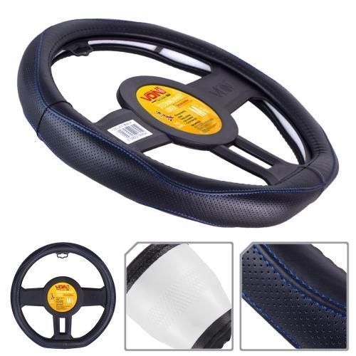 Чохол керма VLOD-LF2161 BK R/BL M чорн/БО/один шов/шкіра/flat (VLOD-LF2161 BK R/BL M) VLOD-LF2161 BK R/BL M фото