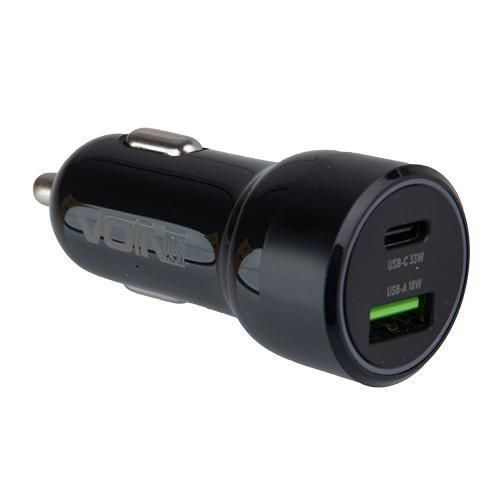 Автомобільний зарядний пристрій VOIN 51W, 1 USB QC 3.0 18 W + 1PD 33 W, 12/24 V (C-51210Q) C-51210Q фото