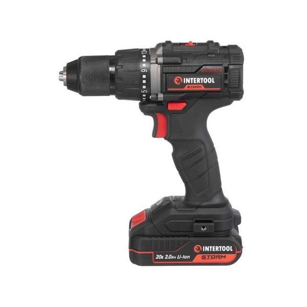 Дрель-шуруповерт аккумуляторная с бесщеточным двигателем INTERTOOL WT-0360 WT-0360 фото