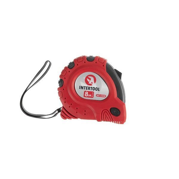 Рулетка з металевим полотном 8 м x 25 мм "Супер Магніт" blister INTERTOOL MT-0308 MT-0308 фото