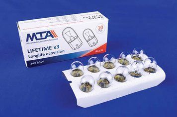 Лампа автомобильная 24V 5W Ba15s R5W (освещение номерного знака, габариты, стояночное освещение/габариты) (10шт) MTA 82214 MC1 82214 MC1 фото