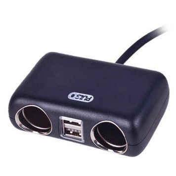 Разветвитель прикуривателя PULSO 2 выхода + 2USB 2400mA 12/24V SC-2004L провод (SC-2004L) SC-2004L фото