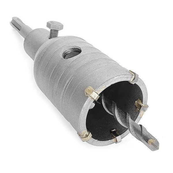 Комплект: свердло корончасте для бетону 46 мм+Перехідник SDS Plus 100 мм INTERTOOL SD-7046 SD-7046 фото
