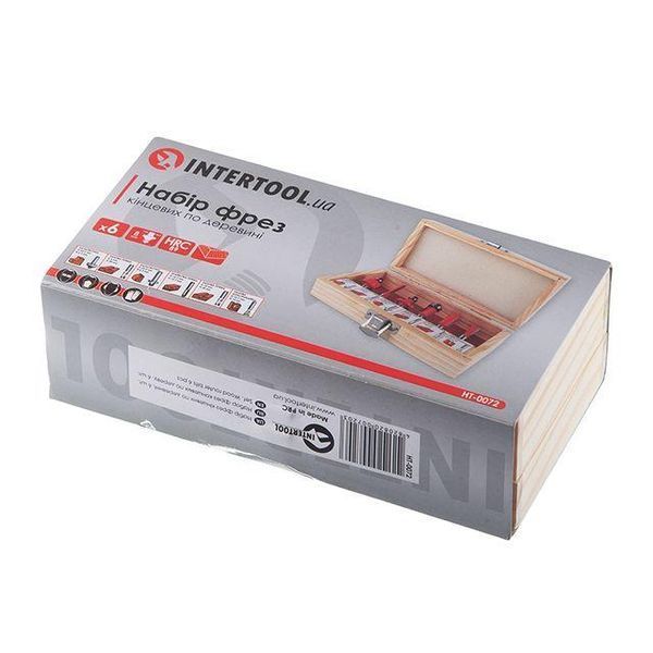 Набір фрез для дерева 6 од. INTERTOOL HT-0072 HT-0072 фото