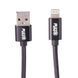 Кабель PULSO USB - Lightning 3А, 1m, black (быстрая зарядка/передача данных) (CC-1801L BK) CC-1801L BK фото 3
