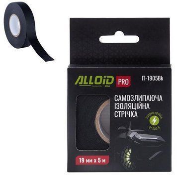 Alloid Pro. Стрічка ізоляційна змосліпальна19 мм х 5 м IT-1905Bk фото