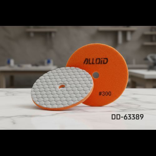 Alloid Pro. Круг алмазный шлифовальный на липучке HEXAGON 100 мм, зерно 300 DD-63389 фото