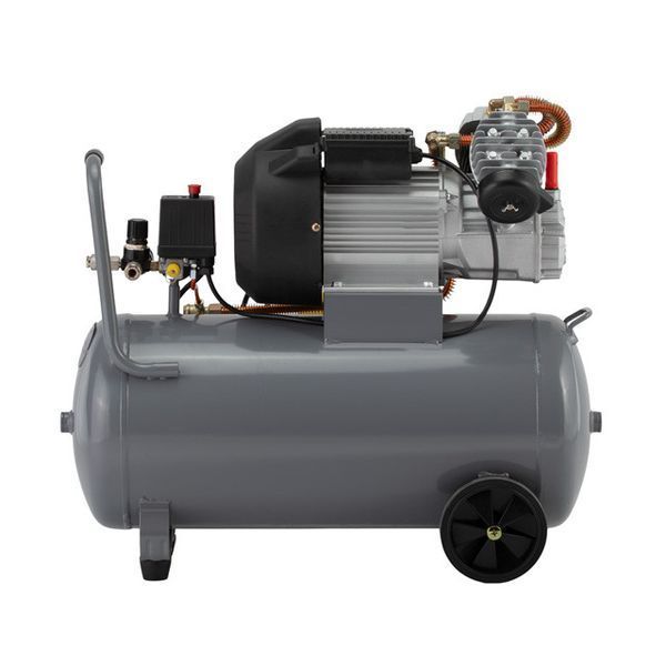 Компресор 50 л, 4 HP, 3 кВт, 220 В, 10 aтм, 420 л/хв., 2 циліндри INTERTOOL PT-0007 PT-0007 фото
