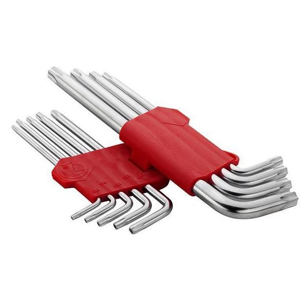 Набор Г-образных ключей TORX с отверстием 9 шт, Т10-Т50, Cr-V, Big INTERTOOL HT-0606 HT-0606 фото Набор Г-образных ключей TORX с отверстием 9 шт, Т10-Т50, Cr-V, Big INTERTOOL HT-0606 HT-0606 фото