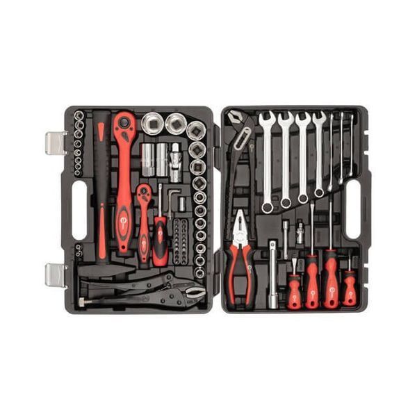Профессиональный набор инструмента 1/2" & 1/4" 72 ед. INTERTOOL ET-6073 ET-6073 фото