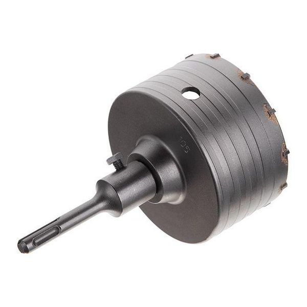 Комплект: сверло корончатое по бетону 105 мм + переходник SDS Plus 100мм INTERTOOL SD-7105 SD-7105 фото
