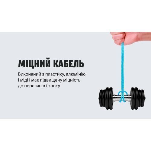 Кабель магнітний Multicolor LED VOIN USB &mdash; Lightning 3 А, 1 m, black (швидке заряджання/передавання даних (VL-1601L VL-1601L RB фото