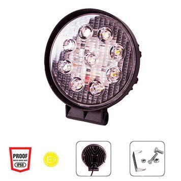 Фара робочого світла WLP-27R1S2 SPOT 9Led*3W (114*20)/10-30V/27W/6000K (WLP-27R1S2) WLP-27R1S2 фото
