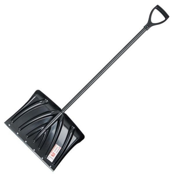Лопата для прибирання снігу 460*340 мм з ручкою 1300 мм INTERTOOL FT-2021 FT-2021 фото