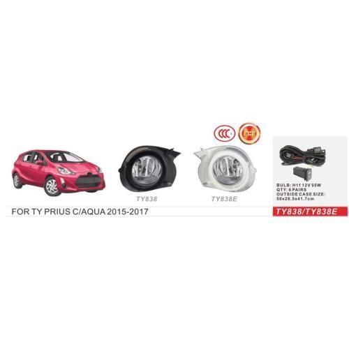 Фари дод.модель Toyota Prius C/AQUA 2015-17/TY-838/H11-12V55W/ел.дрібка (TY-838) TY-838 фото