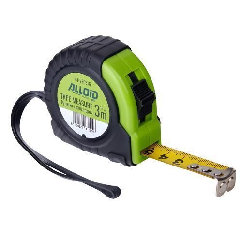 Alloid Base. Рулетка з фіксатором 3 м/16 мм, MT-220316 MT-220316 фото