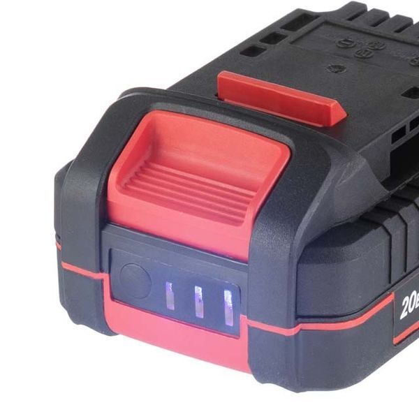 Аккумулятор 20 В, литий-ион, 2.0 Ач, индикатор уровня заряда INTERTOOL WT-0340 WT-0340 фото