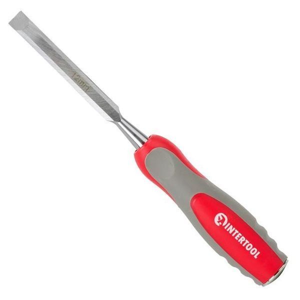 Стамеска 12 мм, Cr-V, двокомпонентна ручка INTERTOOL HT-3512 HT-3512 фото
