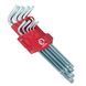 Набор Г-образных ключей TORX 9 шт, Т10-Т50, Cr-V, Big INTERTOOL HT-0608 HT-0608 фото 4