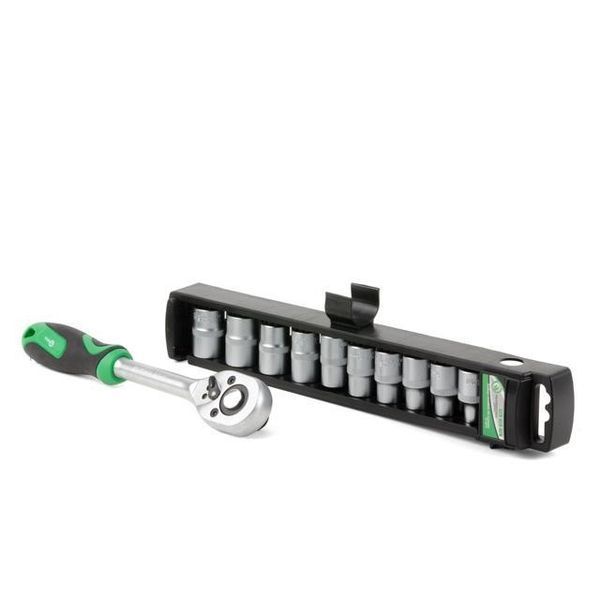 Набор головок 10шт. 1/2"-8,10,12,13,14,15,16,17,18,19 мм c трещоткой INTERTOOL ET-6013 ET-6013 фото