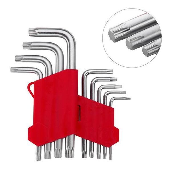 Набор Г-образных ключей TORX 9 шт, Т10-Т50, Cr-V, Small INTERTOOL HT-0607 HT-0607 фото Набор Г-образных ключей TORX 9 шт, Т10-Т50, Cr-V, Small INTERTOOL HT-0607 HT-0607 фото