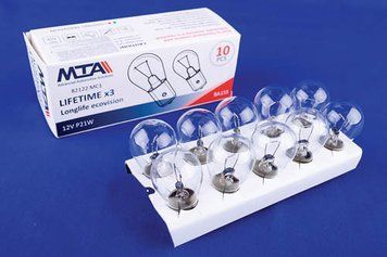 Лампа автомобільна 12V 21W Ba15s P21W (показники повороту (перед, зад), стоп-сигнали, габарити, ліхтарі 82122 MC1 фото