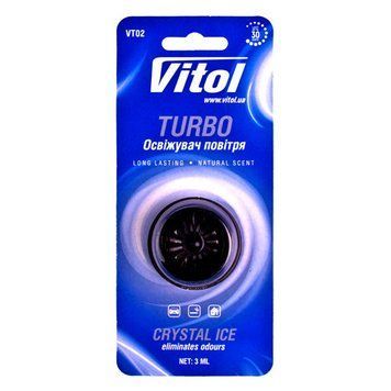 Освіжувач повітря Vitol Turbo на обдування Crystal Ice VT02 фото