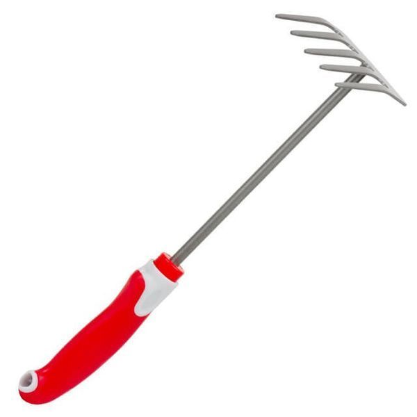 Граблі садові 335 мм*85 мм з комбінованою ручкою INTERTOOL FT-0032 FT-0032 фото