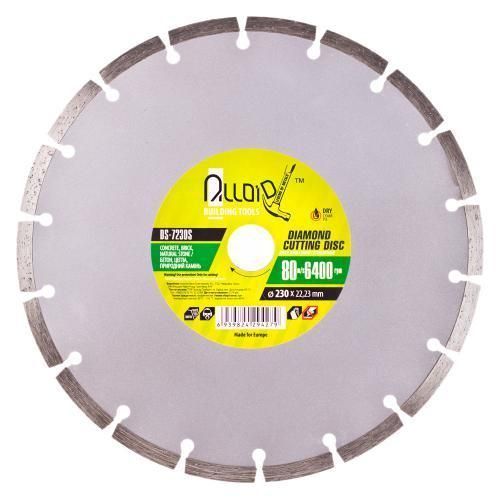 Alloid. Диск алмазний відрізний Turbo Wave 230 мм (DS-7230TW) DS-7230TW фото