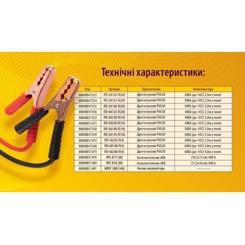 Затискачі клеми АКБ (18,5*13 см) 400 А (VPC А17) VPC А17 фото