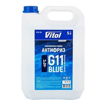 Антифриз VITOL G11 Blue 5 л VTA-114 фото