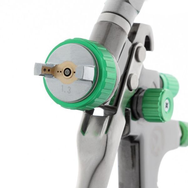 Краскопульт пневматический LVLP GREEN профессиональный, форсунка 1.3мм, 1.5бар INTERTOOL PT-0132 PT-0132 фото