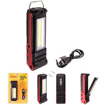 Переноска "VOIN" VL-106, 5W-COB+2 х 3W XPE/Power Bank 2000 mAh/магніт/інд. заряду (VL-106) VL-106 фото