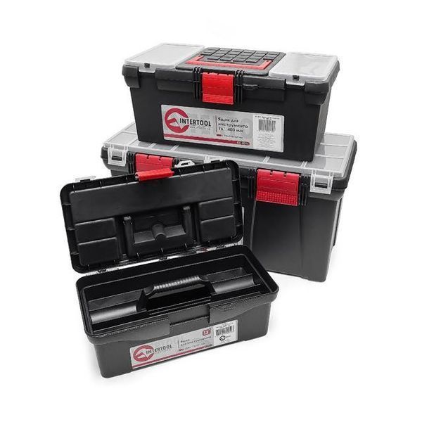 Комплект ящиків для інструментів, 3 шт INTERTOOL BX-0003 BX-0003 фото