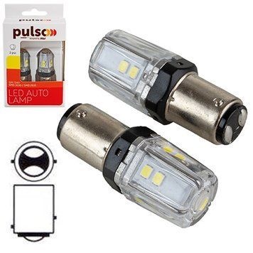 Лампа PULSO/габаритная/LED 1157/BAY15d/12SMD-2835/9-36v/550/100lm (LP-66157W) LP-66157W фото