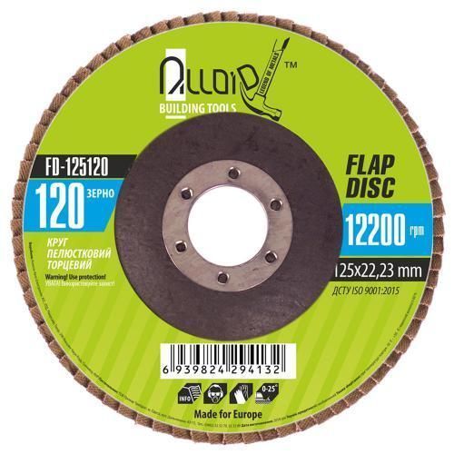 Alloid. Круг лепестковый торцевой 125 мм, зерно 120 (FD-125120) FD-125120 фото
