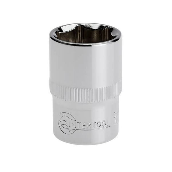Головка шестигранна 1/2", 19x38 мм,&nbsp;хромо-ванадій INTERTOOL ET-0019 ET-0019 фото