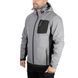 Куртка SOFTSHELL світло&nbsp;сіро-чорна, з капюшоном, тришарова, тканина стрейч 300 GSM 100D з водо-, SP-3121 фото 1